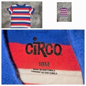 Circo Kids Striped Blue and Red Shirt